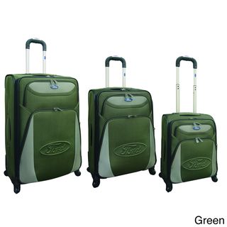 Traveler's Club Ford Taurus Series 3 piece Expandable Spinner Luggage Set Traveler's Club Luggage Three piece Sets