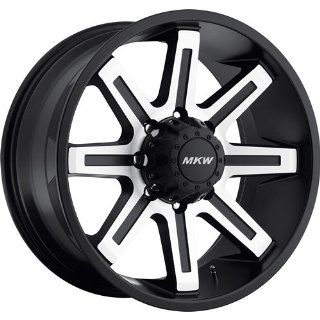MKW Offroad M88 17 Black Machined Wheel / Rim 8x6.5 with a 10mm Offset and a 130.80 Hub Bore. Partnumber M88 1790816510B Automotive