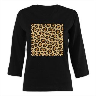 Leopard Animal Print Womens Long Sleeve Shirt (3/4 Sleeve) by PrintedLittleTreasures