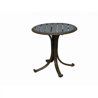 Panama Jack Outdoor Island Breeze End Table with Slatted Aluminum Top