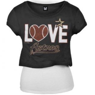 Milwaukee Brewers   Girls Glitter Love Girls Youth T shirt Clothing