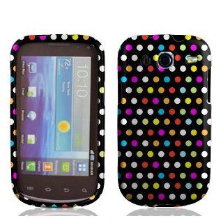 Pink Red Yellow Coloful Polka Dots Hard Cover Case with ApexGears Stylus Pen for Samsung Godiva i425 by ApexGears Cell Phones & Accessories