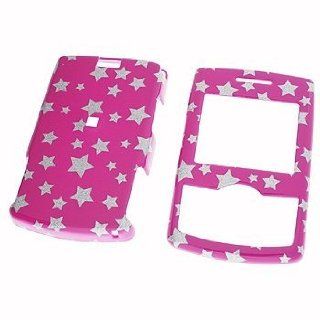 Samsung Propel A767 Cell Phone Star on Hot Pink Protective Case Faceplate Cover Electronics