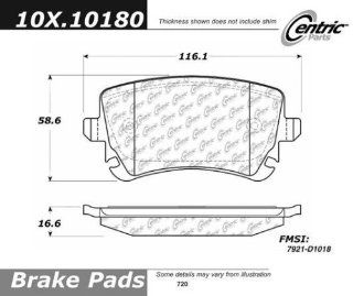 Centric Parts 106.10180 106 Series Posi Quiet Semi Metallic Brake Pad Automotive