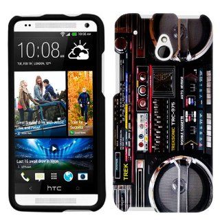 HTC One Mini Retro Black Ghetto Blaster Boombox Phone Case Cover Cell Phones & Accessories