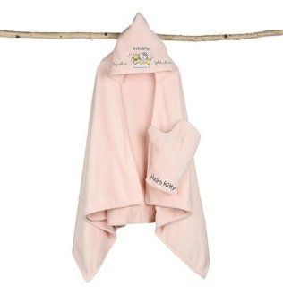 Barefoot Dreams Hello Kitty Hooded Towel   Pink  Hooded Baby Bath Towels  Baby