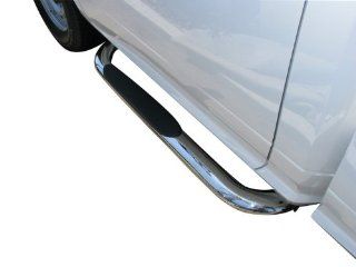 Premium Custom Fit Chevy Silverado/GMC Sierra Regular Cab (Excl SS model) 4inch Stainless Steel Oval Bend Side Step Nerf Bars Running Boards (2pcs with Mounting Bracket Hardware Kit) Automotive