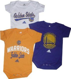 Golden State Warriors 3pc Creeper Set Infant Baby Sports & Outdoors