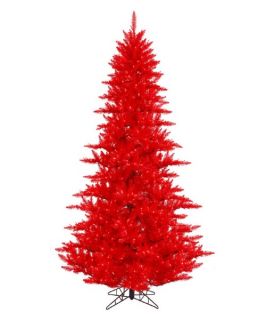 Vickerman Red Fir Pre lit Christmas Tree   Christmas Trees