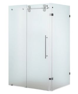 Vigo VG605148 46.5W x 74H in. Frosted Glass Shower Enclosure   Bathtub and Shower Doors