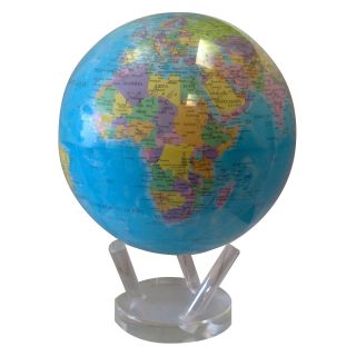 Mova Blue 8.5 diam. in. Natural Earth Globe with Political Map   Globes