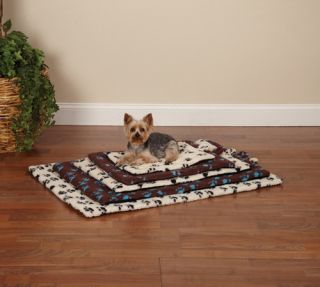 Slumber Pet Pawprint Dog Crate Mat   Dog Beds