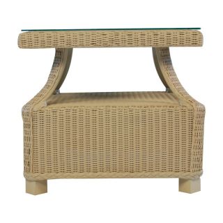 Lloyd Flanders Hamptons All Weather Wicker End Table   Patio Tables