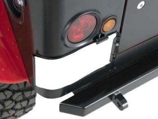2007 2012 Jeep Wrangler (JK) License Plate Bracket   WP Warrior Products, Direct fit, Powdercoated black, Rear