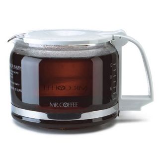 Mr. Coffee Glass Coffee Decanter   White   Coffee Accessories