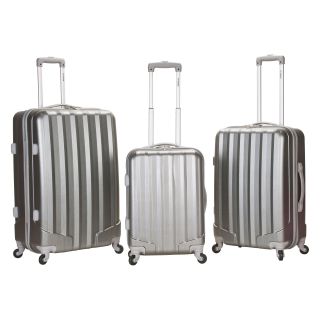 Rockland 3 Piece Polycarbonate/ABS Upright Luggage Set   Luggage Sets