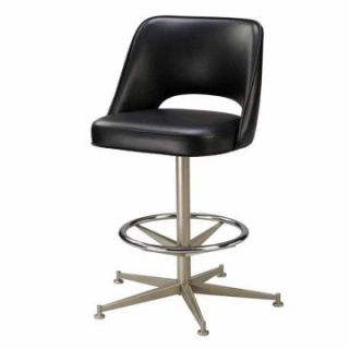 Regal Bucket Seat with Cut Out Back 30 in. Rod Frame Metal Bar Stool   Bar Stools
