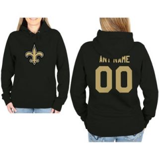 New Orleans Saints Womens Custom Any Name & Number Hooded Sweatshirt  