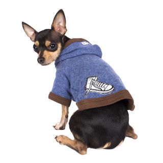 Hip Doggie Blue Chuck T Hoodie   Dog Sweaters and Shirts