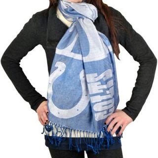 Indianapolis Colts Ladies 27 x 78 Scarf   Royal Blue/White