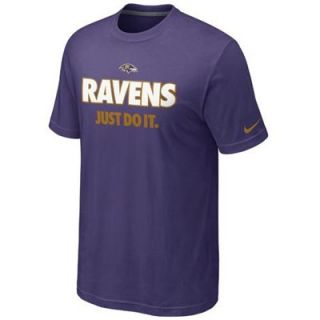 Nike Baltimore Ravens Just Do It T Shirt   Purple