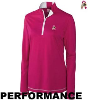 Cutter & Buck San Francisco 49ers Ladies BCA Choice Performance Half Zip Long Jacket   Pink