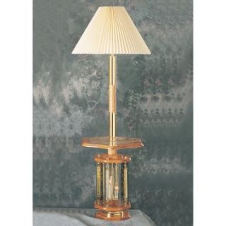 Adesso Lighting 5035F Solid Oak with Light Up Base & Table Top Floor Lamp   Floor Lamps