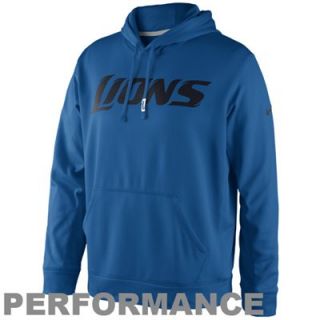 Nike Detroit Lions KO Performance Hoodie   Light Blue
