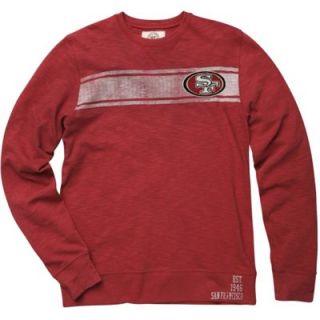 47 Brand San Francisco 49ers Red Letterman Crewneck Sweatshirt