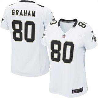Nike New Orleans Saints Jimmy Graham Womens White Game Jersey