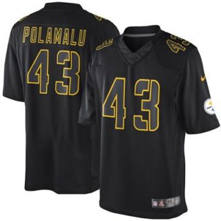 Nike Troy Polamalu Pittsburgh Steelers Youth Impact Jersey   Black