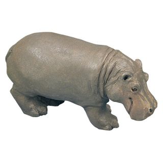 Sandicast Small Size Hippopotamus Sculpture   Garden Statues
