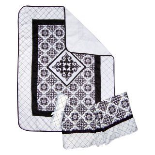 Trend Lab Versailles Black & White 4 Piece Crib Bedding Set   Baby Bedding Sets