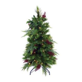 3 ft. Lawnstake Pre lit LED Christmas Tree with Stand   Battery Operated   Christmas Trees