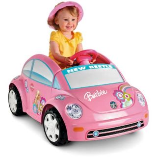 Fisher Price Battery Powered Barbie Volkswagen New Beetle   Battery Powered Riding Toys