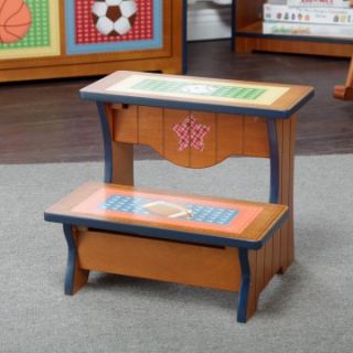 Teamson Design Little Sports Fan Step Stool   Specialty Chairs