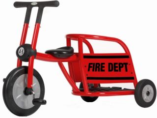 Italtrike Pilot 300 Series Red Fire Truck Tricycle   Pedal Toys