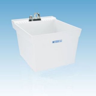 Mustee 19W Single Basin Wall Mount Utility Sink   Laundry Sinks and Tubs
