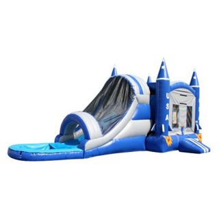 EZ Inflatables Rocket Ship Water Bounce House Combo   Commercial Inflatables