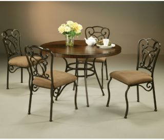 Pastel Wilton 5 piece Wood Top Dining Table Set   Dining Table Sets