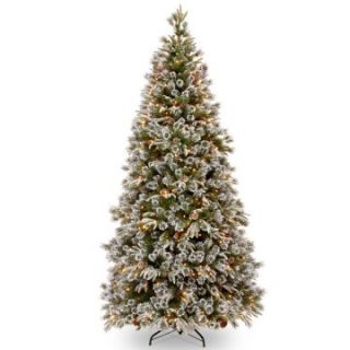 7.5 ft. Feel Real Liberty Pine Medium Hinged Pre Lit Christmas Tree   Clear Lights   Christmas Trees