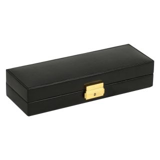 Wolf Designs Heritage Chelsea Black Safety Deposit Box   11W x 2.125H in.   Womens Jewelry Boxes