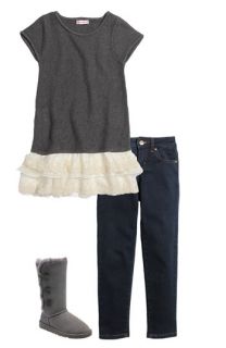 Design History Sweater Dress & Tractor Leggings (Little Girls)