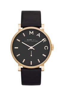MARC BY MARC JACOBS Baker Leather Strap Watch, 37mm