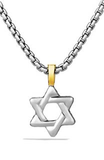 David Yurman Cable Classics Star of David with Gold on Chain
