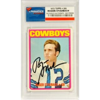 Roger Staubach Dallas Cowboys Autographed 1972 Topps Rookie #200 Card