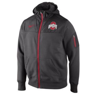Nike Ohio State Buckeyes Stealth Full Zip Hooded Jacket   Gray