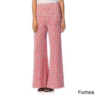 White Mark Summer Time Women's Palazzo Pants Casual Pants