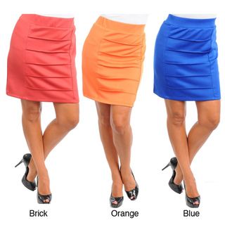 Stanzino Women's Plus Pleated Mini Skirt Stanzino Skirts