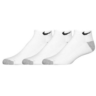 Nike 3 Pack Moisture Management Low Cut   Training   Accessories   White/Grey